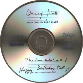 Picture of the CD that DJ Quincy Jointz sent me.