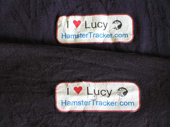 HamsterTracker(tm)-Tees washed five times.