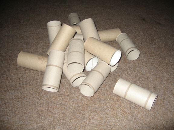 Picture Sandra's gift: (almost) 1 million toiletpaper rolls.